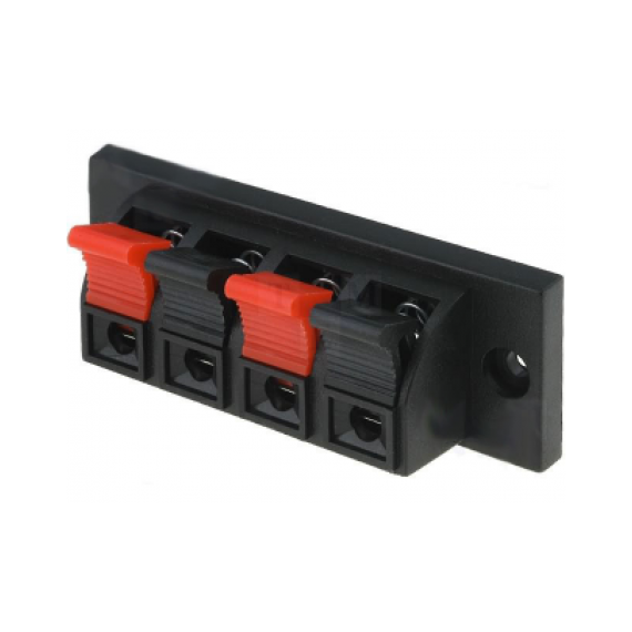 Push Terminal Stereo - Panel Mount (70mm)