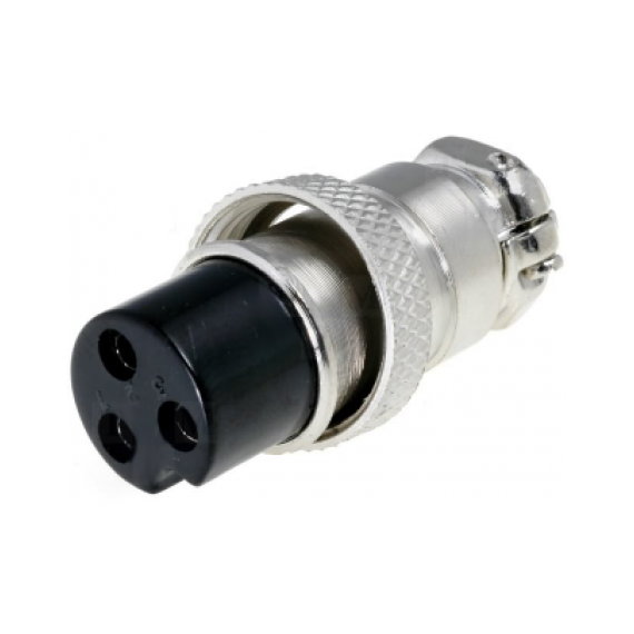 Microphone Connector Female 3-Pin - for Cable