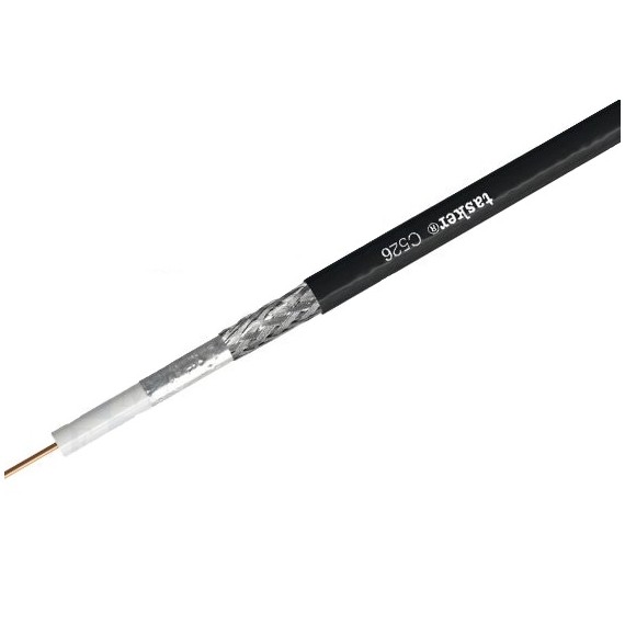 Καλώδιο Ομοαξονικό - 15AWG Solid Cu - PVC Μαύρο