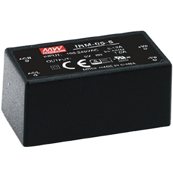 Τροφοδοτικό PCB 12V 5W 0.42A MeanWell - IRM-05-12