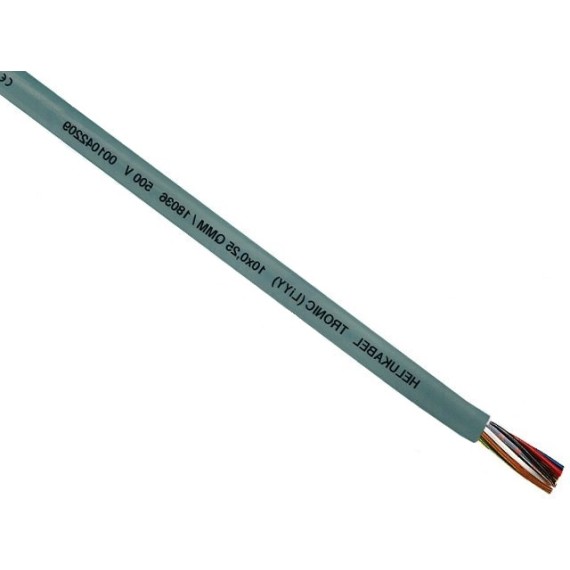 Wire Stranded 3x0.50mm2 - Grey