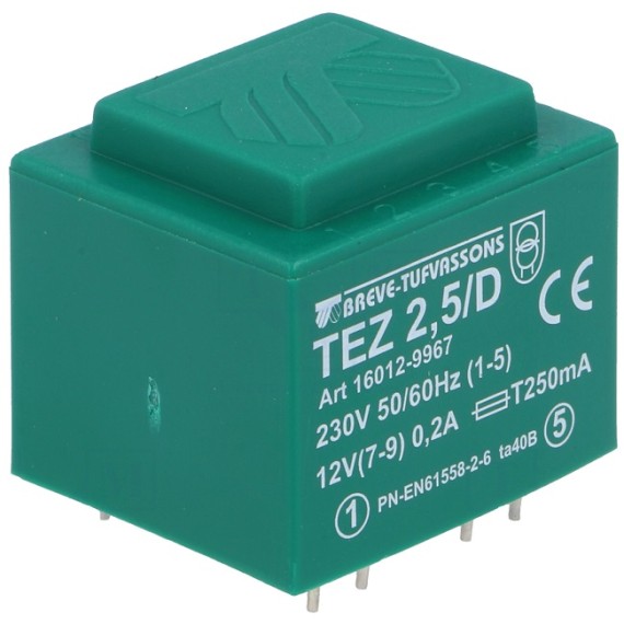 Μετασχηματιστής 230V/12V 2.5VA