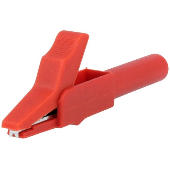 Crocodile Clip 15A Socket 4mm - Red