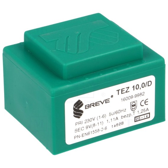 Μετασχηματιστής 230V/9V 10VA