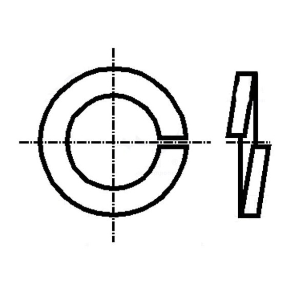 Washer Spring M4 Metal