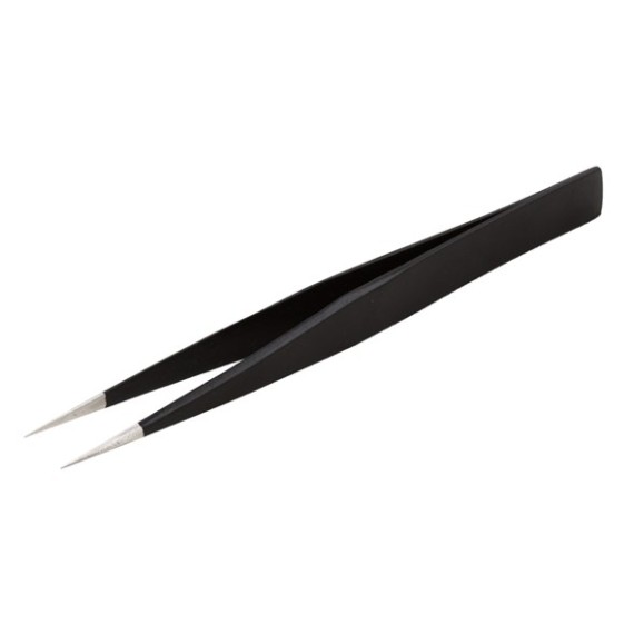 Tweezers Stainless Steel ESD 125x11mm