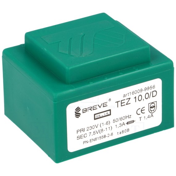Transformer 230V/7.5V 10VA