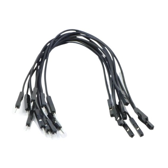 Jumper Wires 15cm Female to Male - Pack of 10 Black