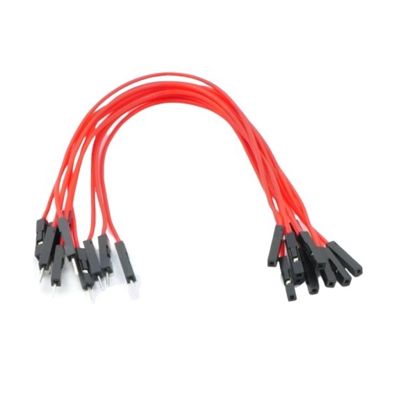 Jumper Wires 15cm Female to Male - Pack of 10 Red