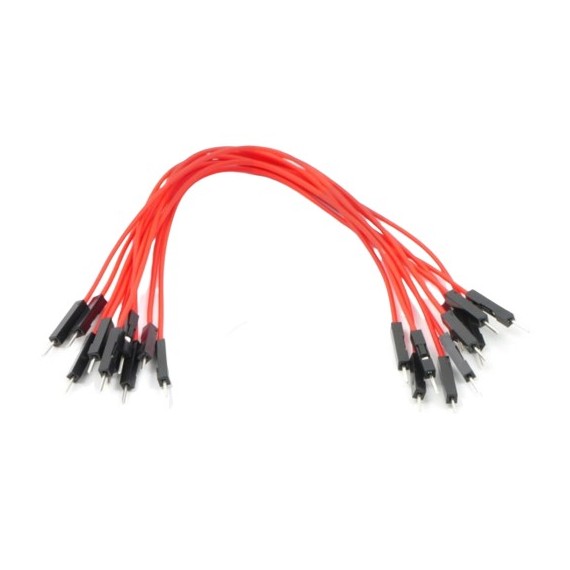 Jumper Wires 15cm Male to Male - Pack of 10 Red