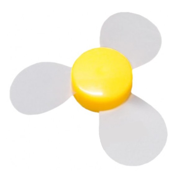 Soft Plastic Propeller 72mm (Hole Diameter 1.95mm) Yellow