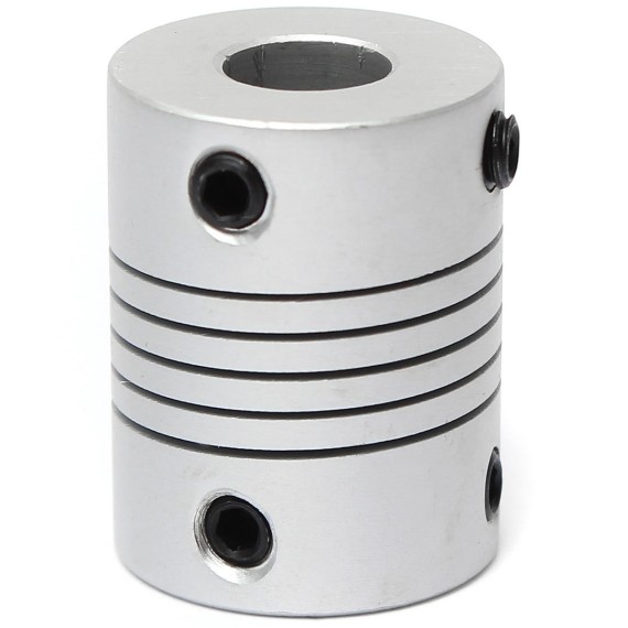 Aluminum Flex Shaft Coupler - 4mm to 5mm