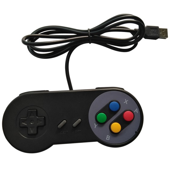 Gamepad USB Controller Retro SNES - Black