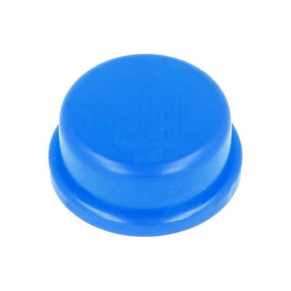 Cap for Tact Button - Round Blue