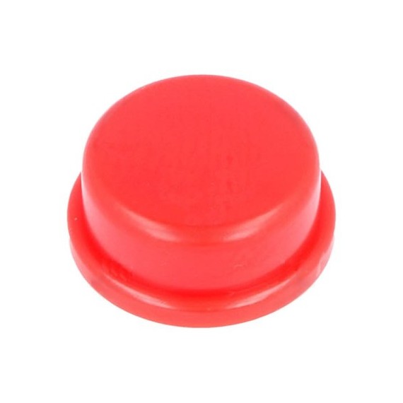Cap for Tact Button - Round Red