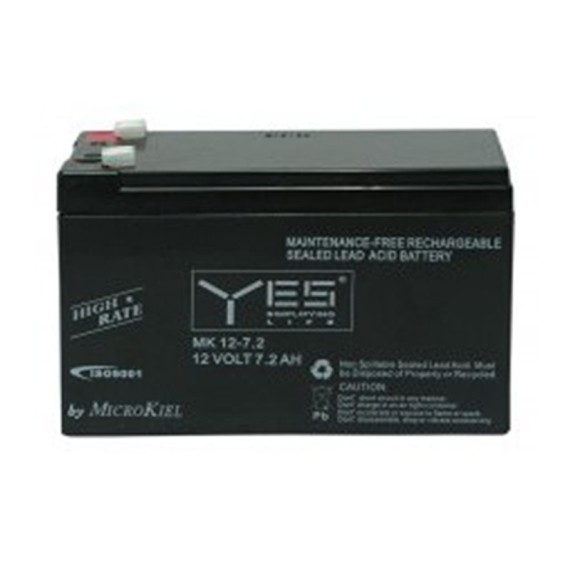 Μπαταρία Μολύβδου 12V 7.2Ah - Ακροδέκτες F2 (6.35mm)