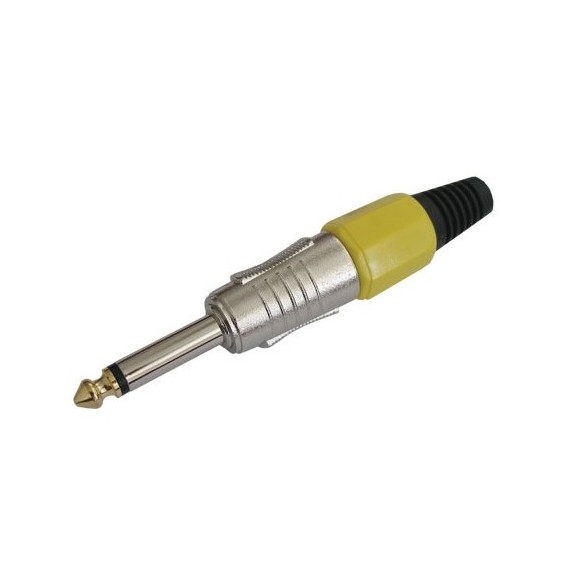 Jack Mono 6.35mm HQ Κίτρινο (Αρσενικό)