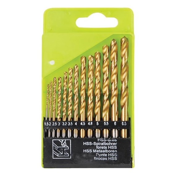 Drill Set For Metal 1.5-6.5mm - Pack of 13