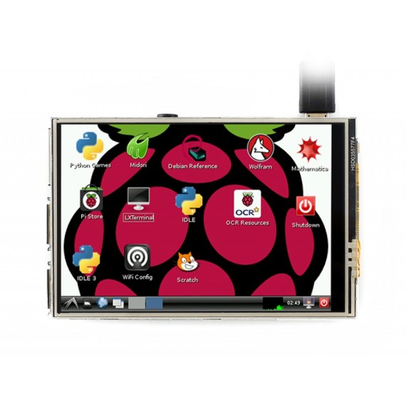 Pi Display 3.5" 480x320 Resistive Touchscreen High-Speed SPI