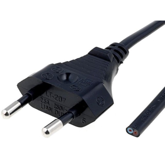 Καλώδιο Τροφοδοσίας AC Plug 2P - 2.5A 1.8m