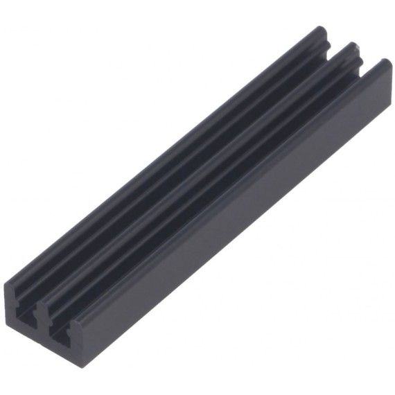 Ψύκτρα 10x50x6mm Αλουμινίου Μαύρη