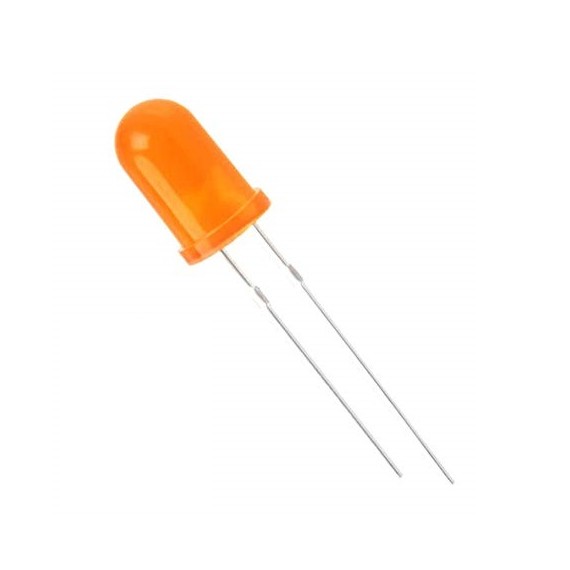 LED Diffused 5mm Πορτοκαλί