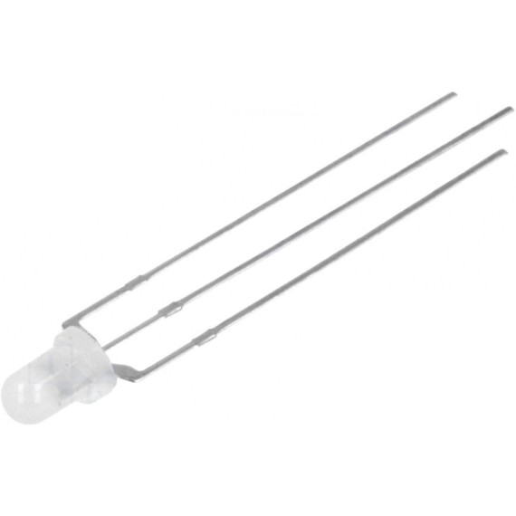 LED Diffused 3mm BI-Color Κόκκινο-Μπλε