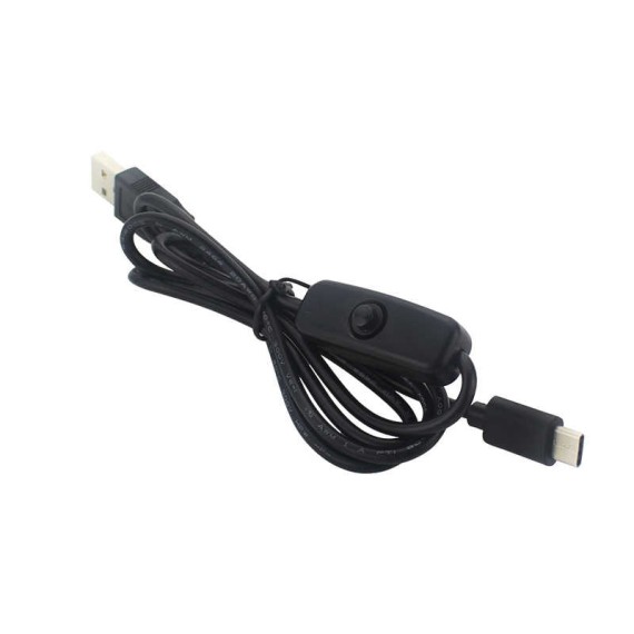 Καλώδιο Τροφοδοσίας USB σε USB-C με Διακόπτη - 0.9m