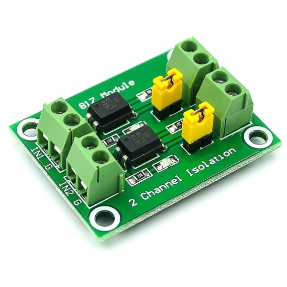 PC817 2-Channel Optocoupler Isolation Board