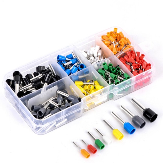 Bootlace Ferrule Terminal Assortment Kit - 400pcs