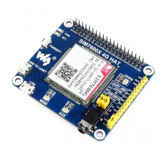 Waveshare 4G GSM/GPRS/GNSS HAT - LTE CAT4