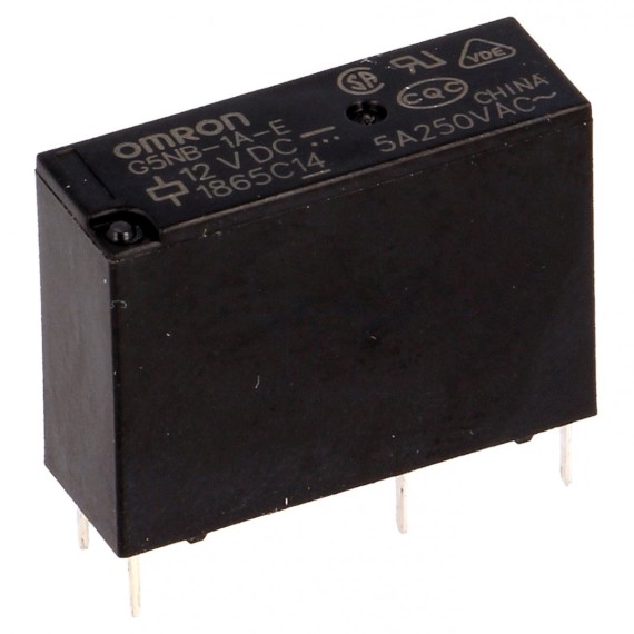 Relay 12V SPST (5A/250VAC)