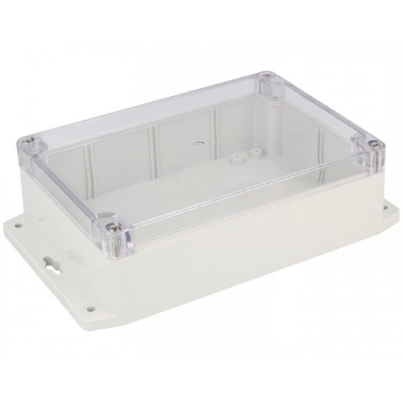 Κουτί Κατασκευών 171x121x55mm Γκρι/Διάφανο (Gainta G214CMF-IP67)