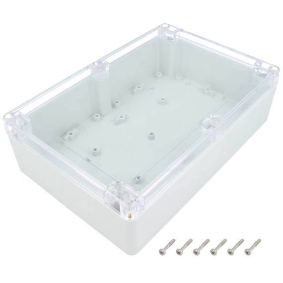 Κουτί Κατασκευών 210x140x60mm - Γκρι (Kradex ZP210.140.60JPH TM PC)