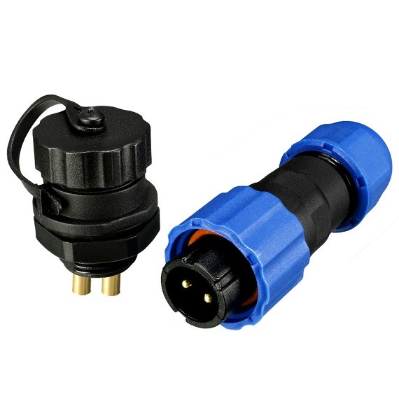 Waterproof Connector IP68 13mm 2-Pin - Set