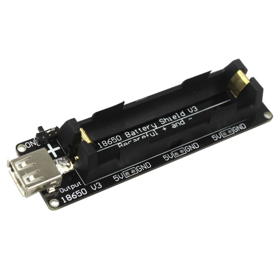 Φορτιστής για Μπαταρία 18650 με Step-Up 5V - USB