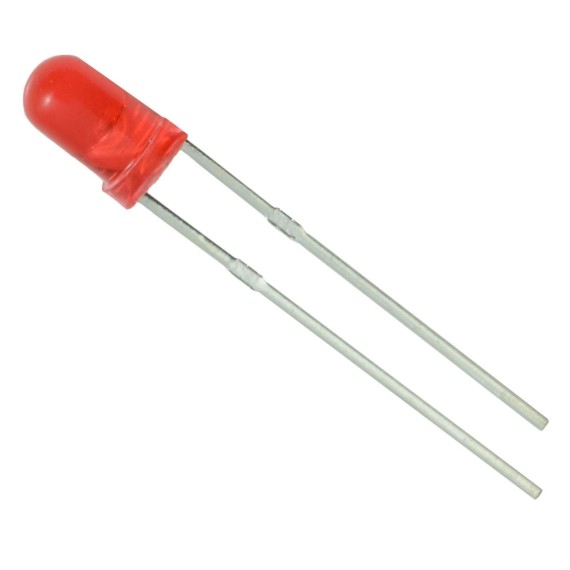 LED Diffused 3mm Κόκκινο