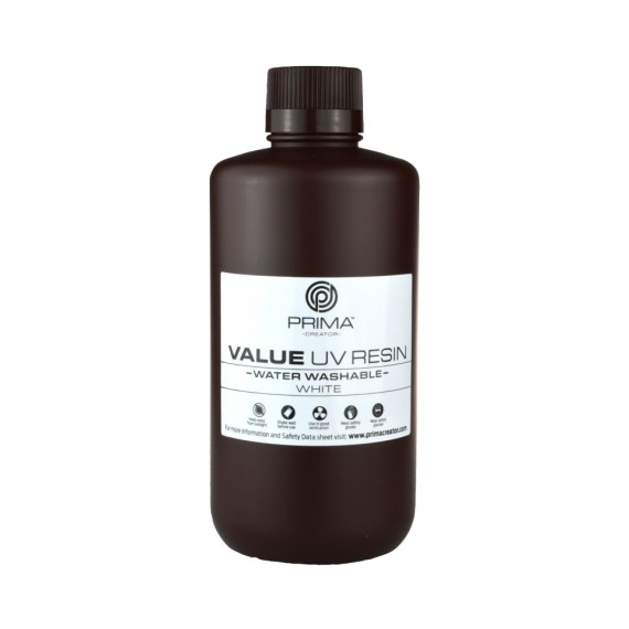 PrimaCreator Value Water Washable UV Resin - 1lt - White