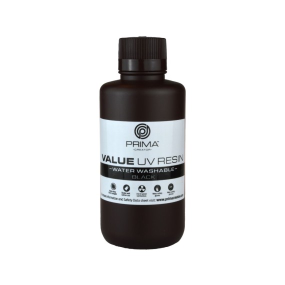 PrimaCreator Value Water Washable UV Resin - 500ml - Black