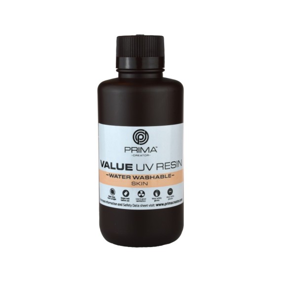 PrimaCreator Value Water Washable UV Resin - 500ml - Skin