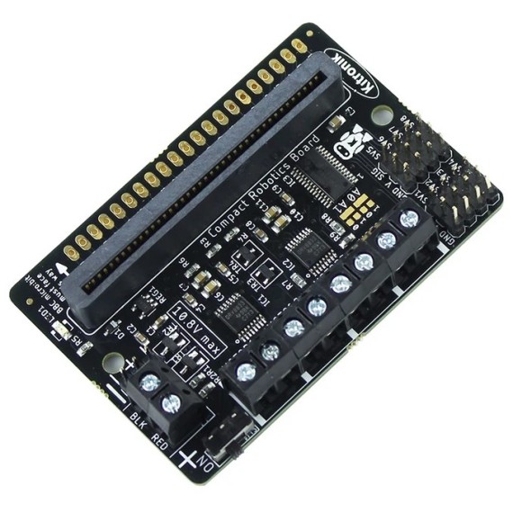 Compact All-In-One Robotics Board for BBC micro:bit