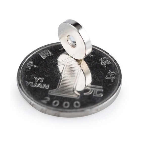 Round Hole Magnet - 10x3mm - 1τμχ