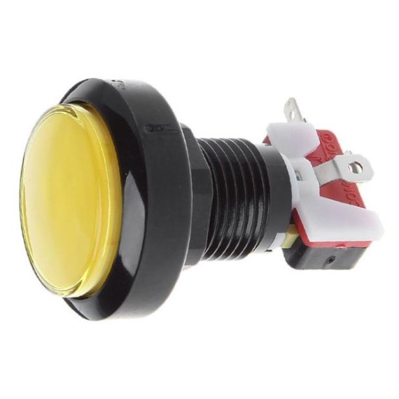 Dome Push Button 45mm - Yellow