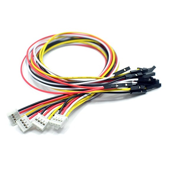 Grove - 4pin Female Jumper to Grove 4pin Conversion Cable (pack of 5)