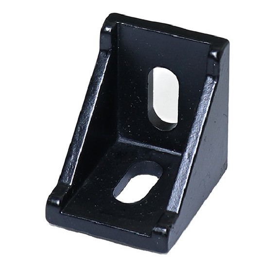 Cast - 90 Degree Corner Bracket for 3030 T-Slot 28x35mm - Black