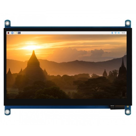Pi Display QLED 7" HDMI 1024x600 IPS Capacitive Touchscreen USB