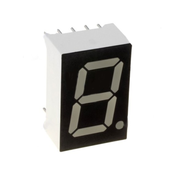 Single Digit 7-Segment 14.2mm - Yellow Common Cathode