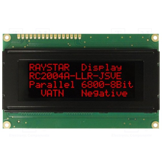 Basic 20x4 Character LCD - Red on Black 5V