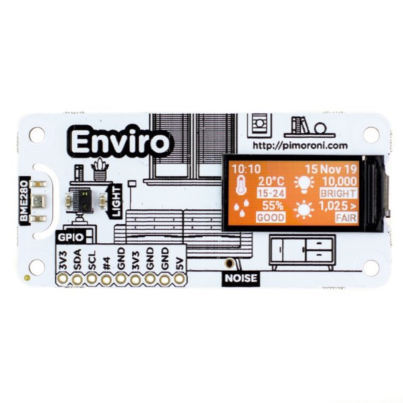Pimoroni Enviro for Raspberry Pi - Enviro