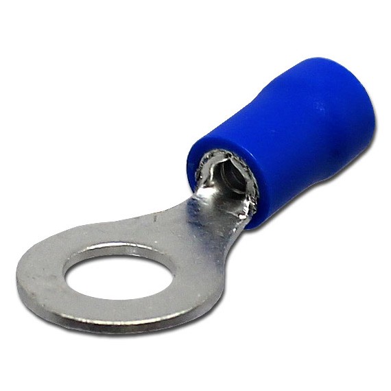 Ring Terminal M6 Blue